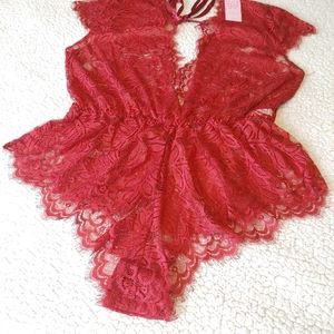Anyou Bodysuit Size L Lace Babydoll